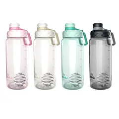 GENERICO - Botella Shaker Plástico 1100 Ml Larimar Rosa