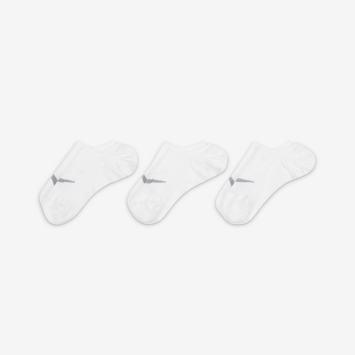 NIKE - Calcetines W EVERYDAY PLUS LTWT FOOT 3PR Mujer Blanco