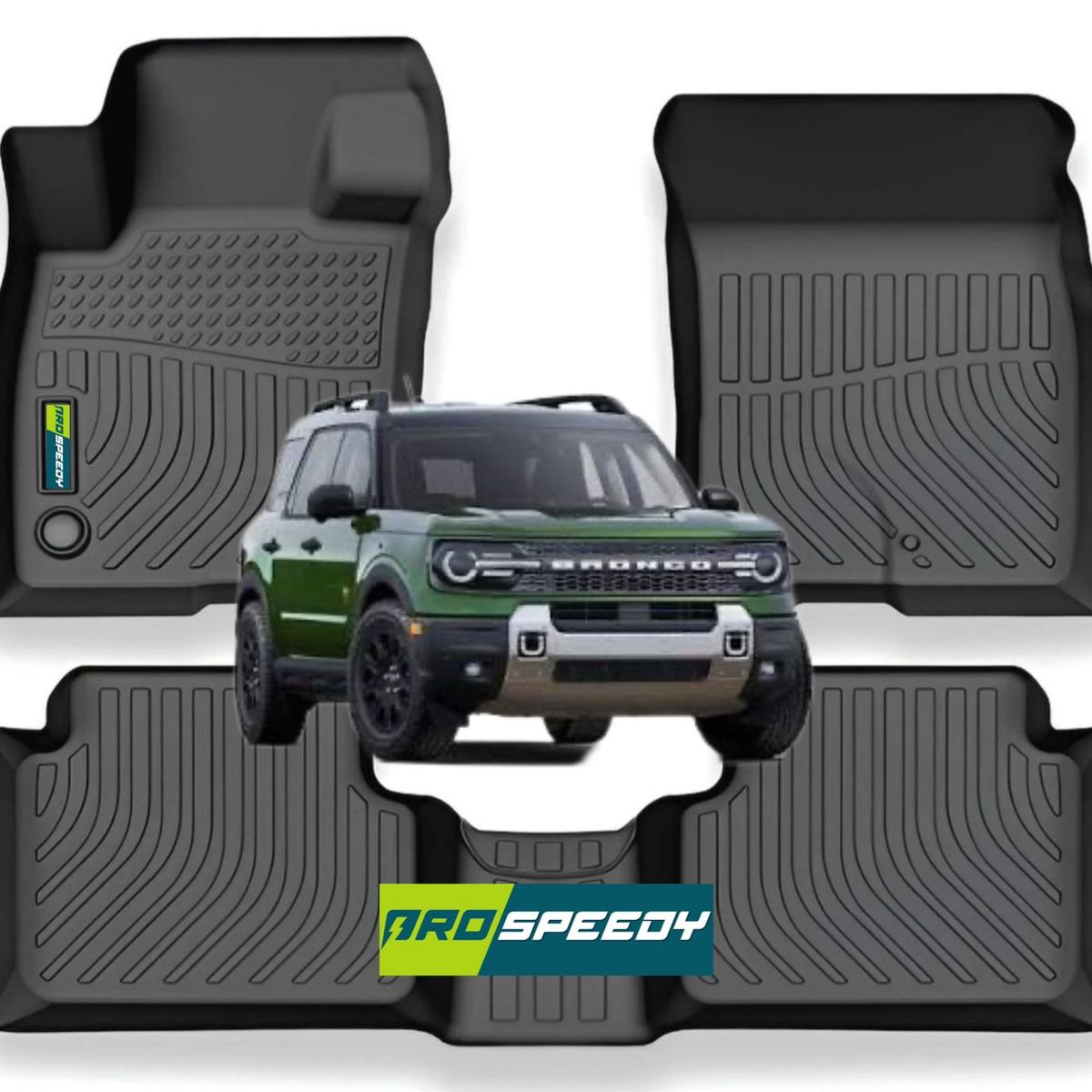 GENERICO - PISOS CALCE PERFECTO PROSPEEDY FORD BRONCO SPORT 3PIEZAS