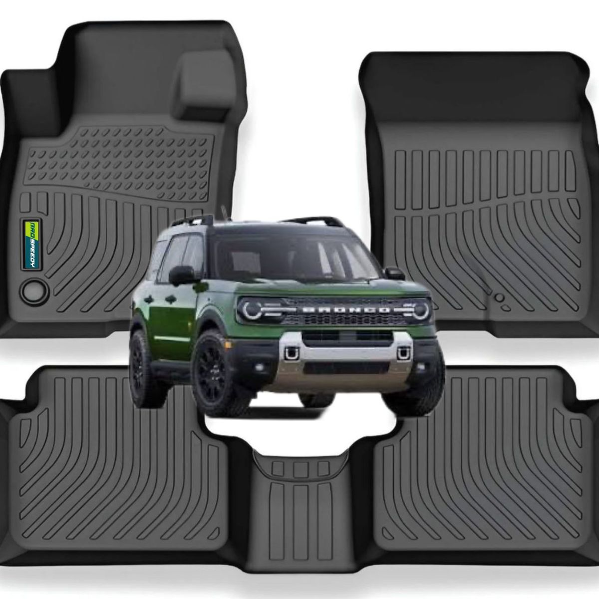 GENERICO - PISOS CALCE PERFECTO PROSPEEDY FORD BRONCO SPORT 3PIEZAS