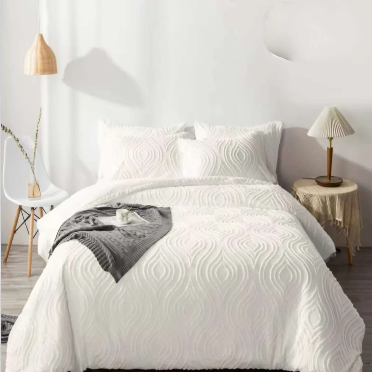 GENERICO - CUBRECAMA QUILT VERANO DELGADO NO ACOLCHADO 2 PLAZAS