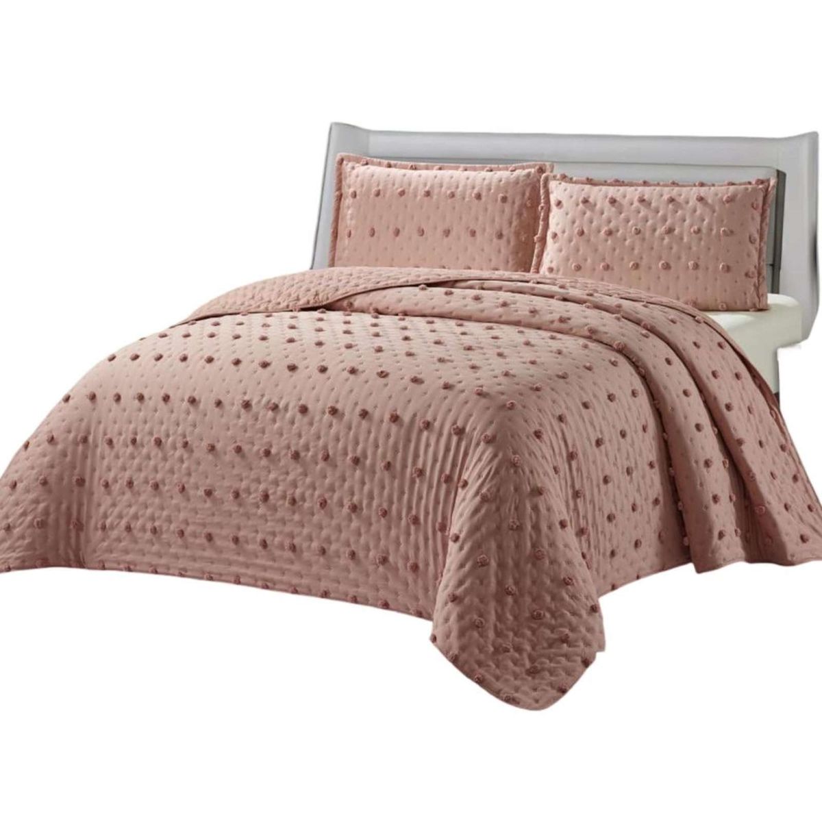GENERICO - CUBRECAMA QUILT TUFTING DE LUJO SUAVE KING