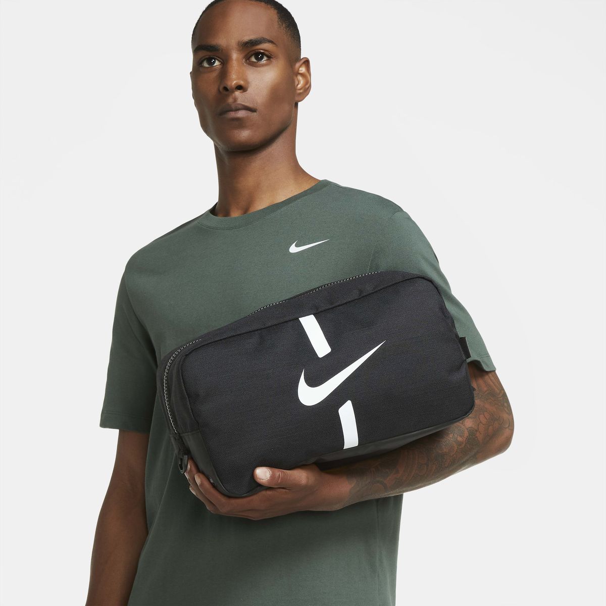 NIKE - Bolso NK ACDMY TEAM M DUFF Hombre Negro