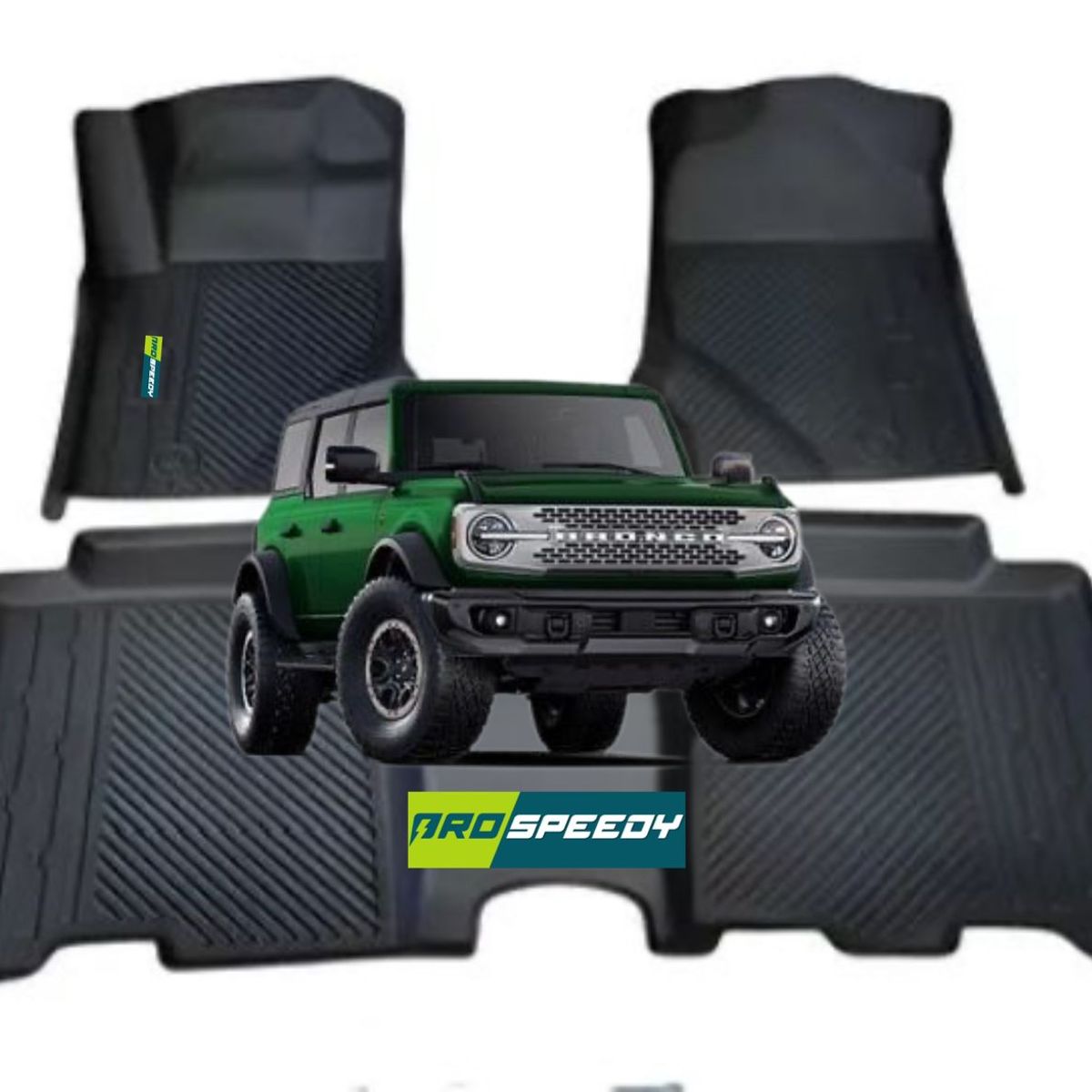 GENERICO - PISOS CALCE PERFECTO PROSPEEDY FORD BRONCO WILDTRAK 3PIEZAS