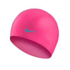 NIKE - Gorro de natación YOUTH SOLID SILICONE Unisex niños Rojo