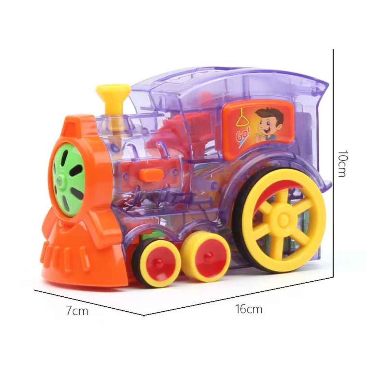 GENERICO - Tren Domino Mágico 60 Bloques Con Luces Y Sonidos