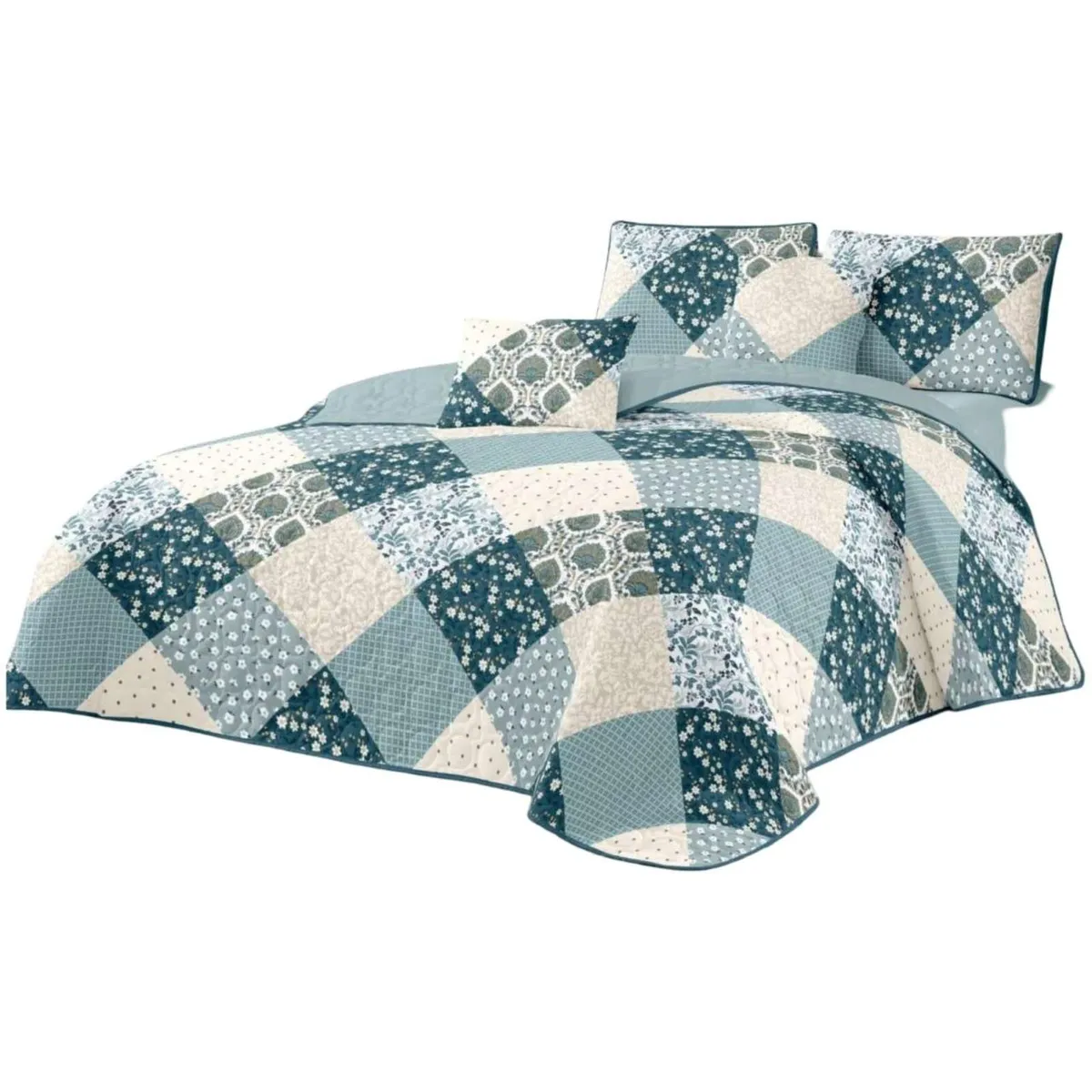 GENERICO - Cubrecama Quilt verano 2 plaza