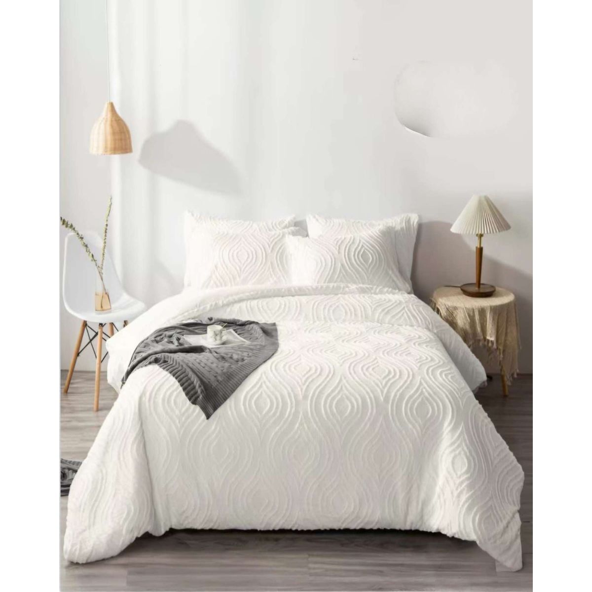 GENERICO - CUBRECAMA QUILT VERANO DELGADO NO ACOLCHADO KING