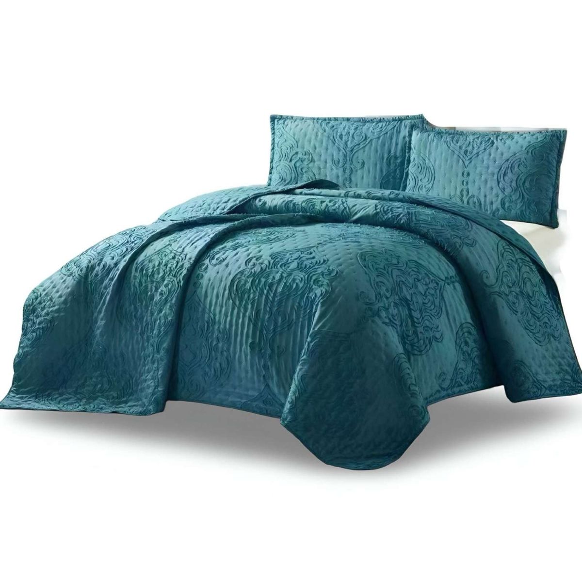 GENERICO - CUBRECAMA QUILT TUFTING DE LUJO SUAVE 2 PLAZAS