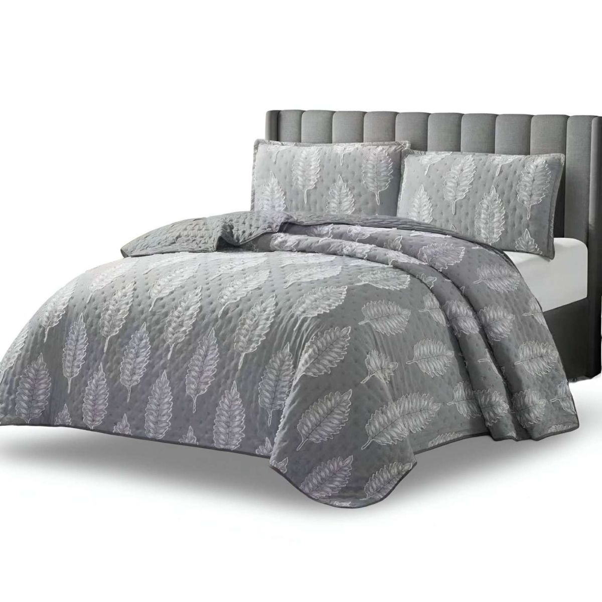 GENERICO - CUBRECAMA QUILT TUFTING DE LUJO SUAVE KING