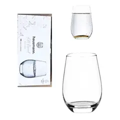 HAUSMANN - Set 6 Vasos Cristal 465 Ml. Multi Propósito