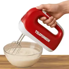 TELEFUNKEN - Batidora de Mano 300W de 5 Velocidades HANDMIX-1500 SEC