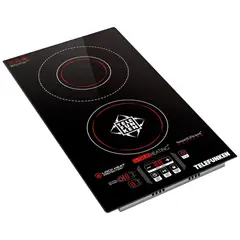 TELEFUNKEN - Cocina Eléctrica Encimera Dual Vitrocerámica Touch 3200W SEC