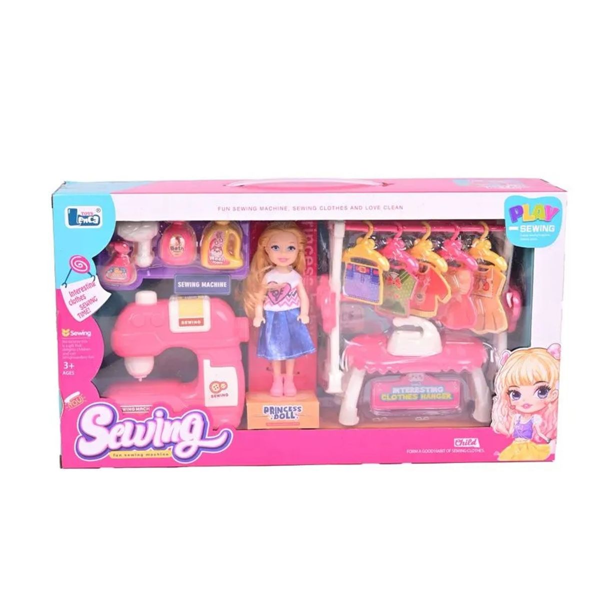 GENERICO - Juguete Muñeca con Accesorios Ropa Playset