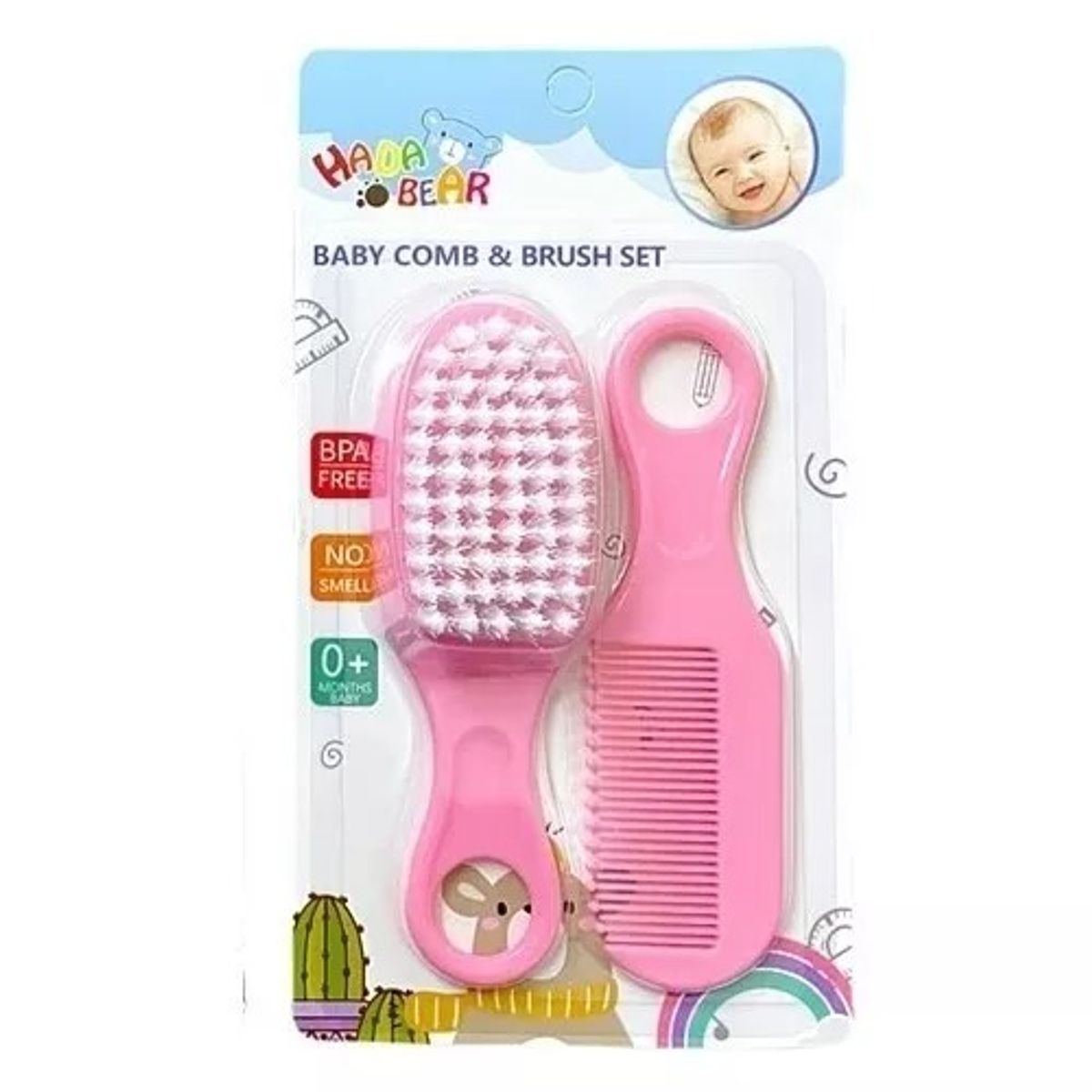 GENERICO - Pack 2 unds cepillo y peineta bebé