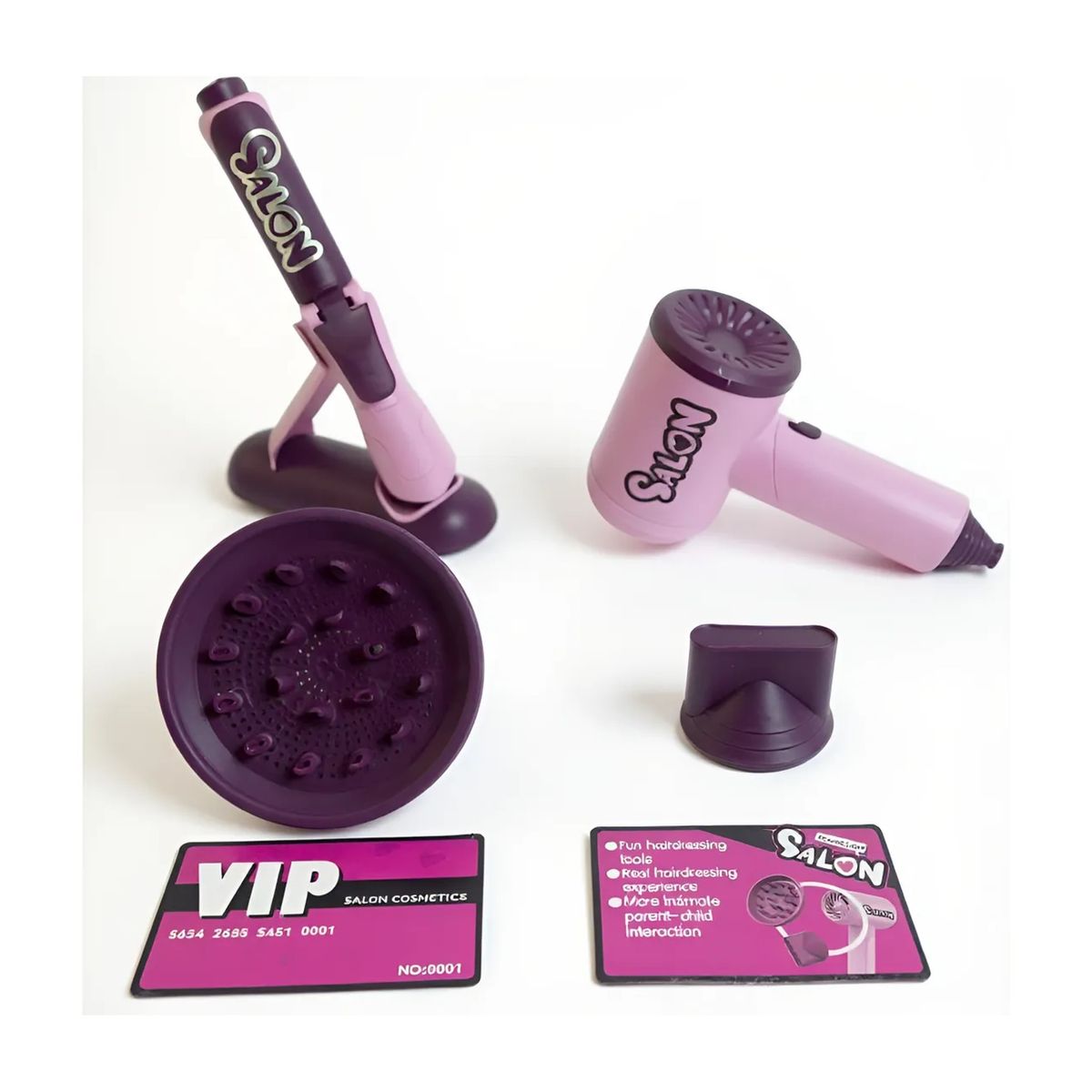 GENERICO - SET DE PELUQUERIA DE JUGUETE PARA NIÑOS