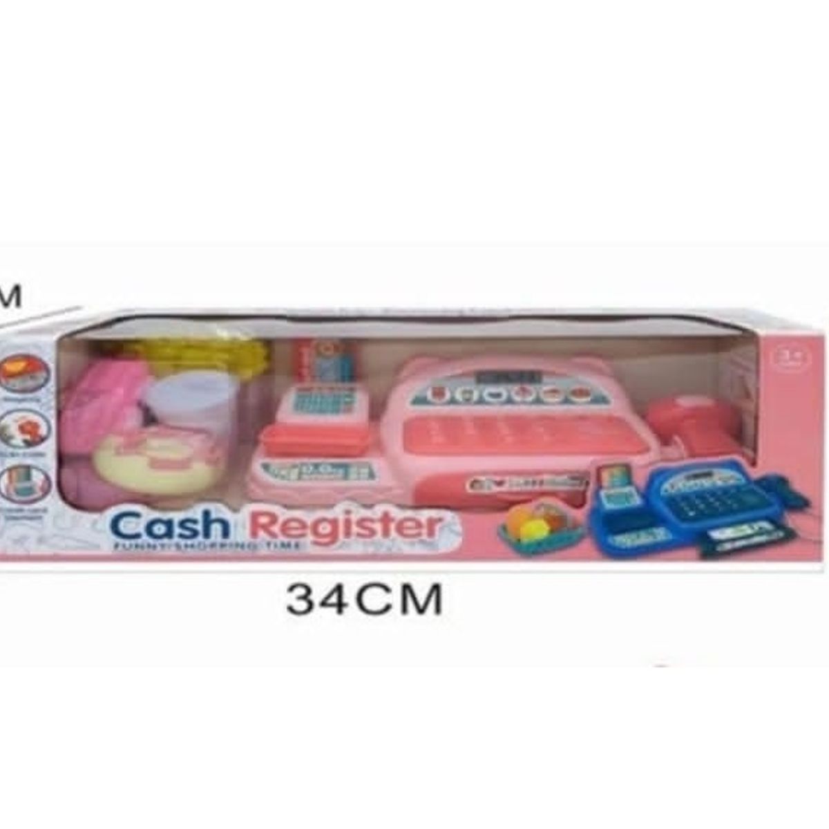 GENERICO - Caja juguete registradora 34 x13cm y pilas