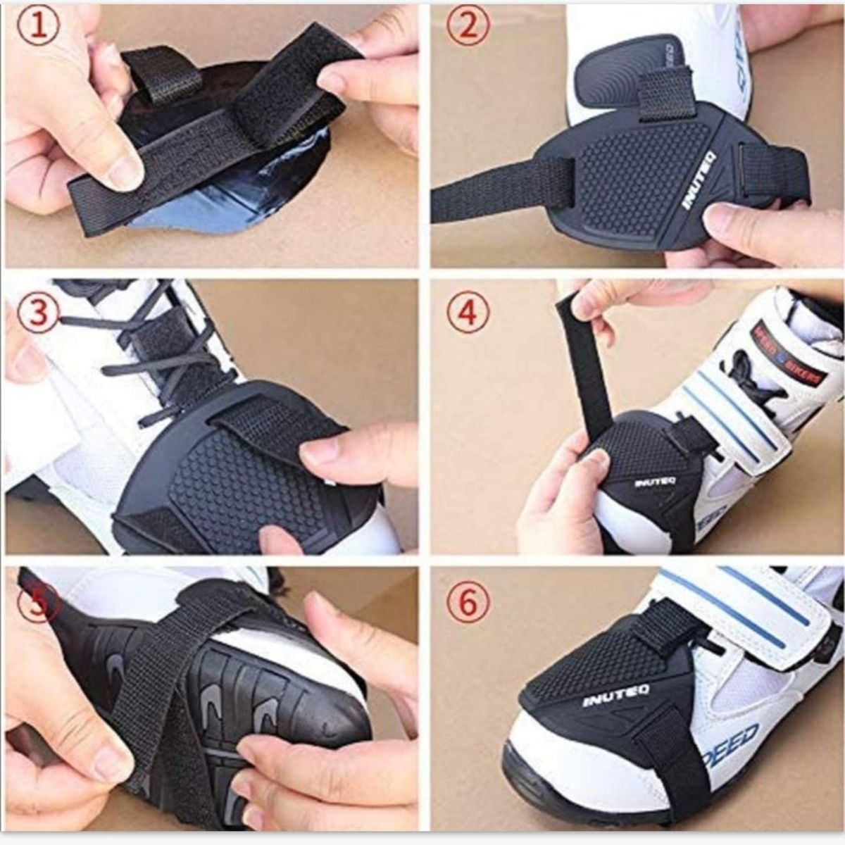 GENERICO - Proteccion de zapato de motocicleta antideslizante