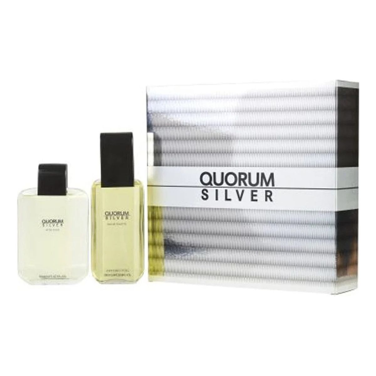 PUIG - Set Perfume EDT Puig Quorum Silver 100 ML+After Shave