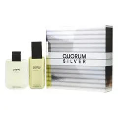 PUIG - Set Perfume EDT Quorum Silver 100 ML+After Shave