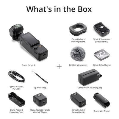 Imagen 2 del producto Osmo Pocket 3 Creator Combo Negro