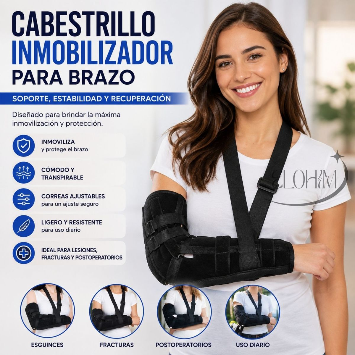 GENERICO - CABESTRILLO INMOBILIZADOR PARA BRAZO-RECUPERA TU MOVILIDAD SIN DOLOR