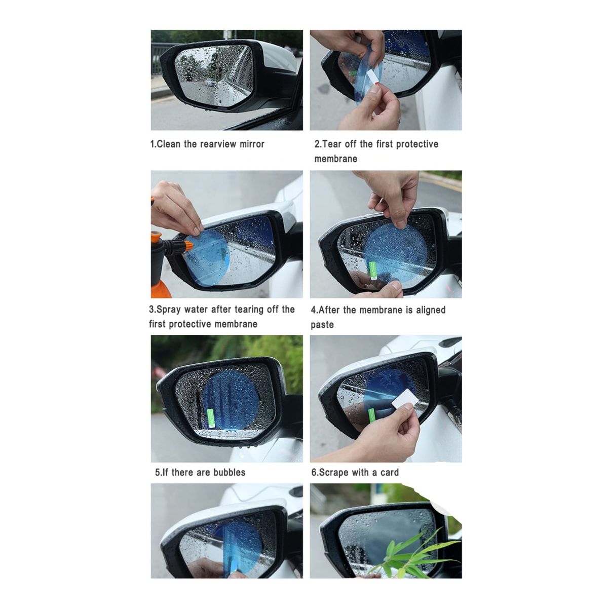 GENERICO - Lamina o Mica antiempañante para casco de motos 2 unid