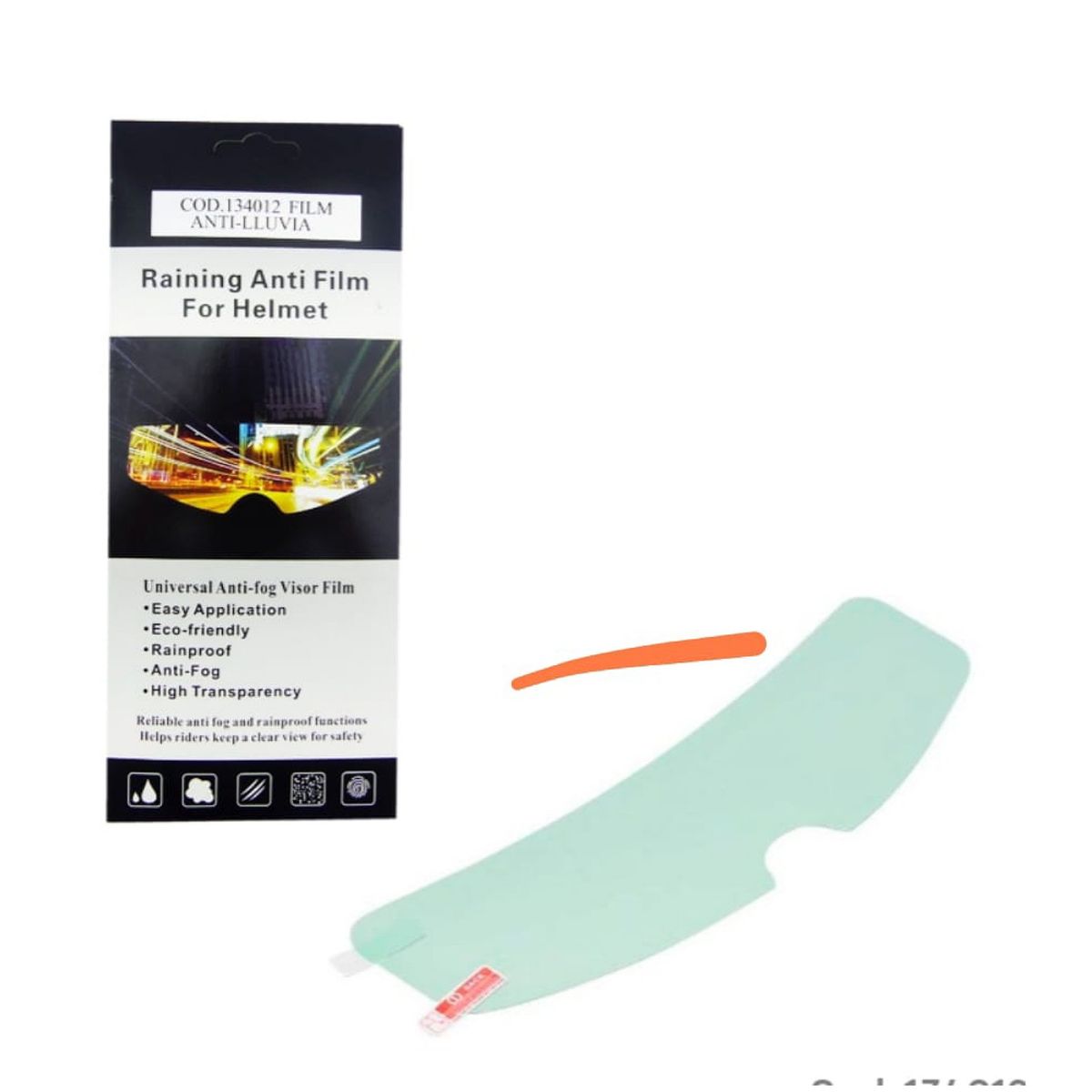 GENERICO - Lamina o Mica antiempañante para casco de motos