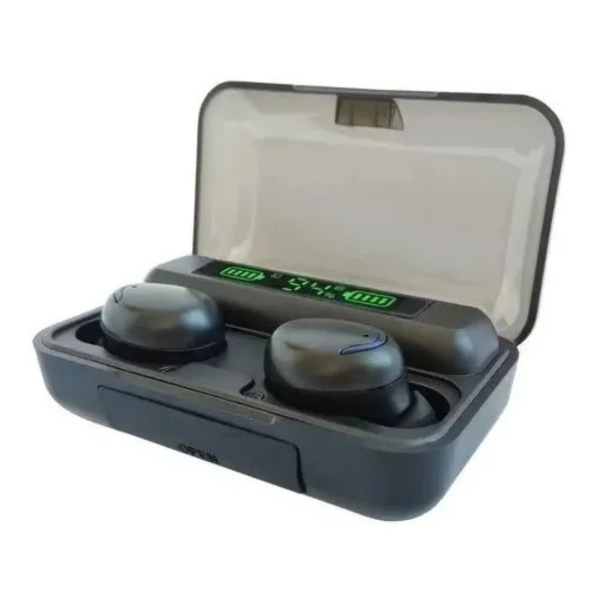 TWS - Audífonos TWS inalámbricos con Bluetooth negros