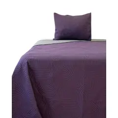 DORAL - Cubrecama Quilt Bicolor MAS 1 ALMOHADA DE REGALO plaza y media