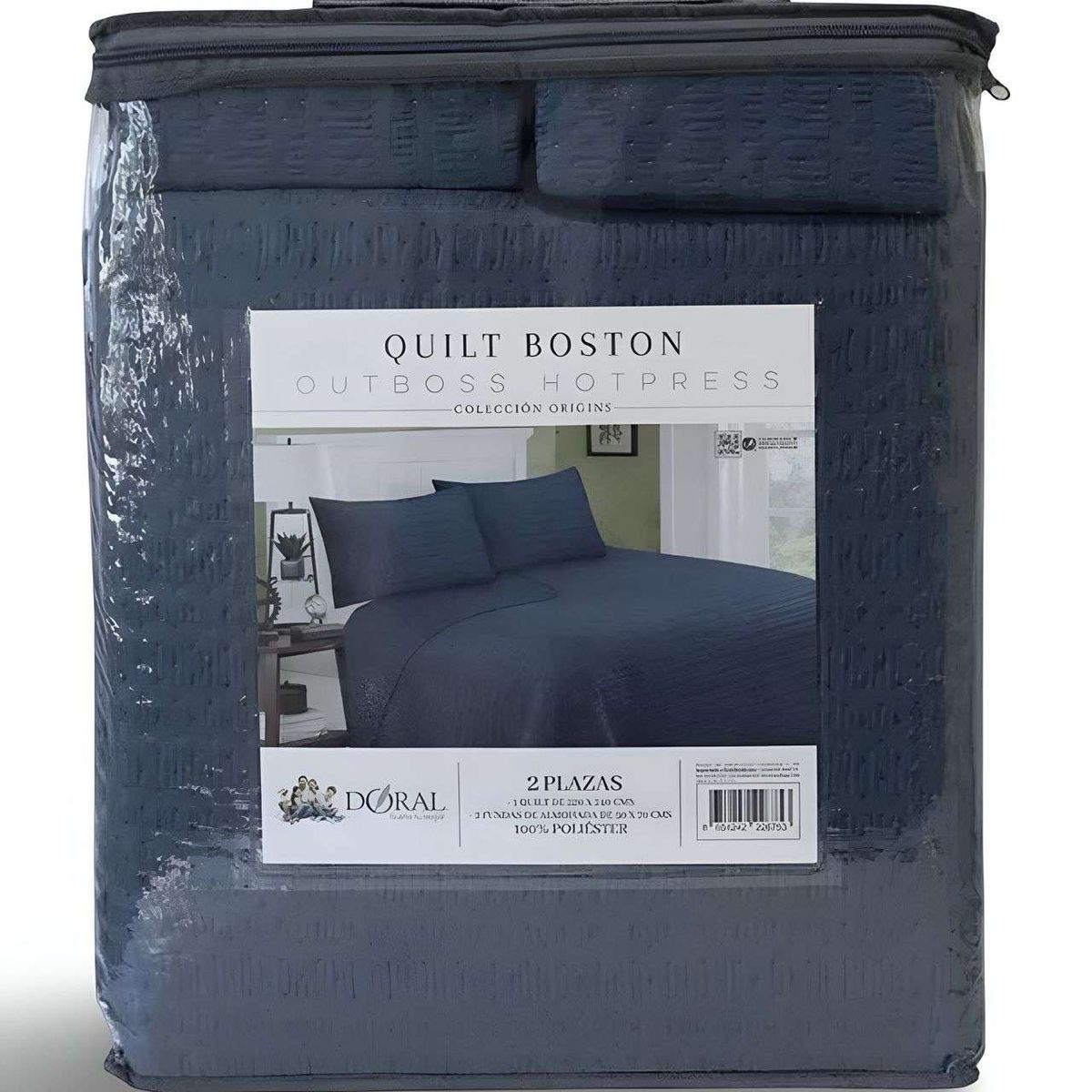 DORAL - Cubrecama Quilt 2 Plazas Doral MAS 2 ALMOHADAS DE REGALO