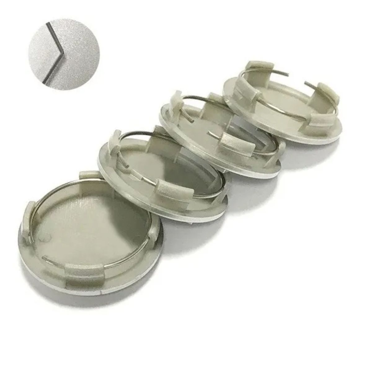 GENERICO - 4 Tapas Centro Llanta Emblema Mitsubishi 60mm