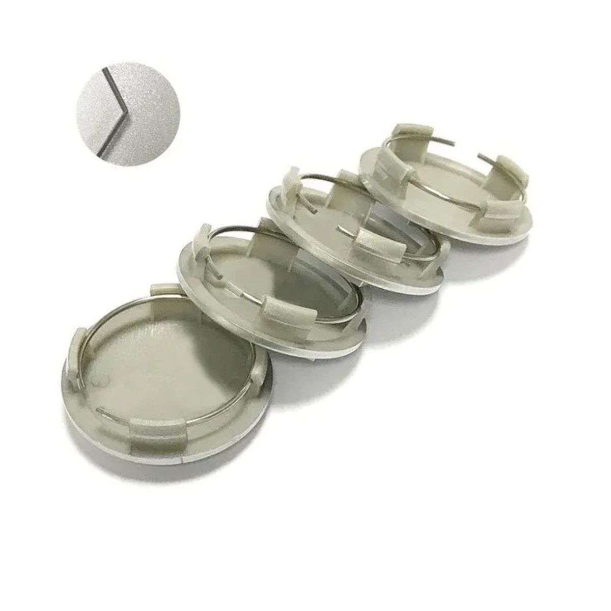 GENERICO - 4 Tapas Centro Llanta Emblema Mitsubishi 60mm