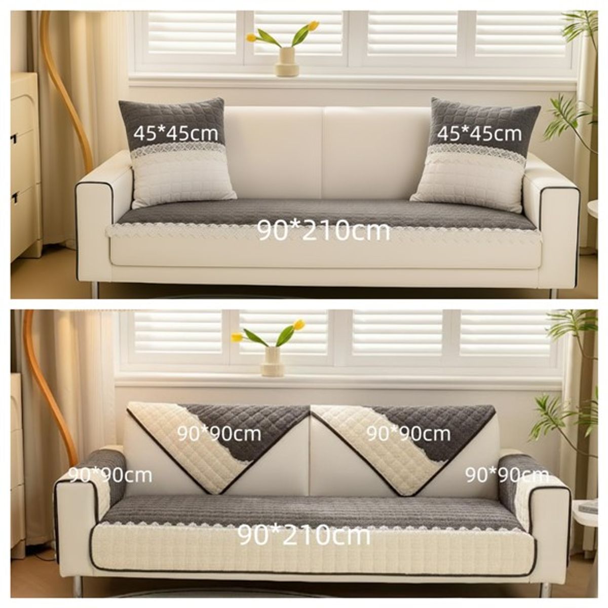 GENERICO - CUBRE SILLON ANTIDELIZANTE 3 CUERPO CON FUNDA DE COJIN