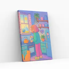GENERICO - Pintura Con Diamantes Con Bastidor 40x50cm - Diamond Painting - Cozy cocina