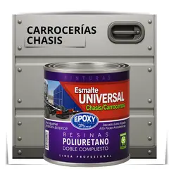 EPOXY - PINTURAS CARROCERIAS CHASIS - PU 2K - 1L PLATA ALUMINIO