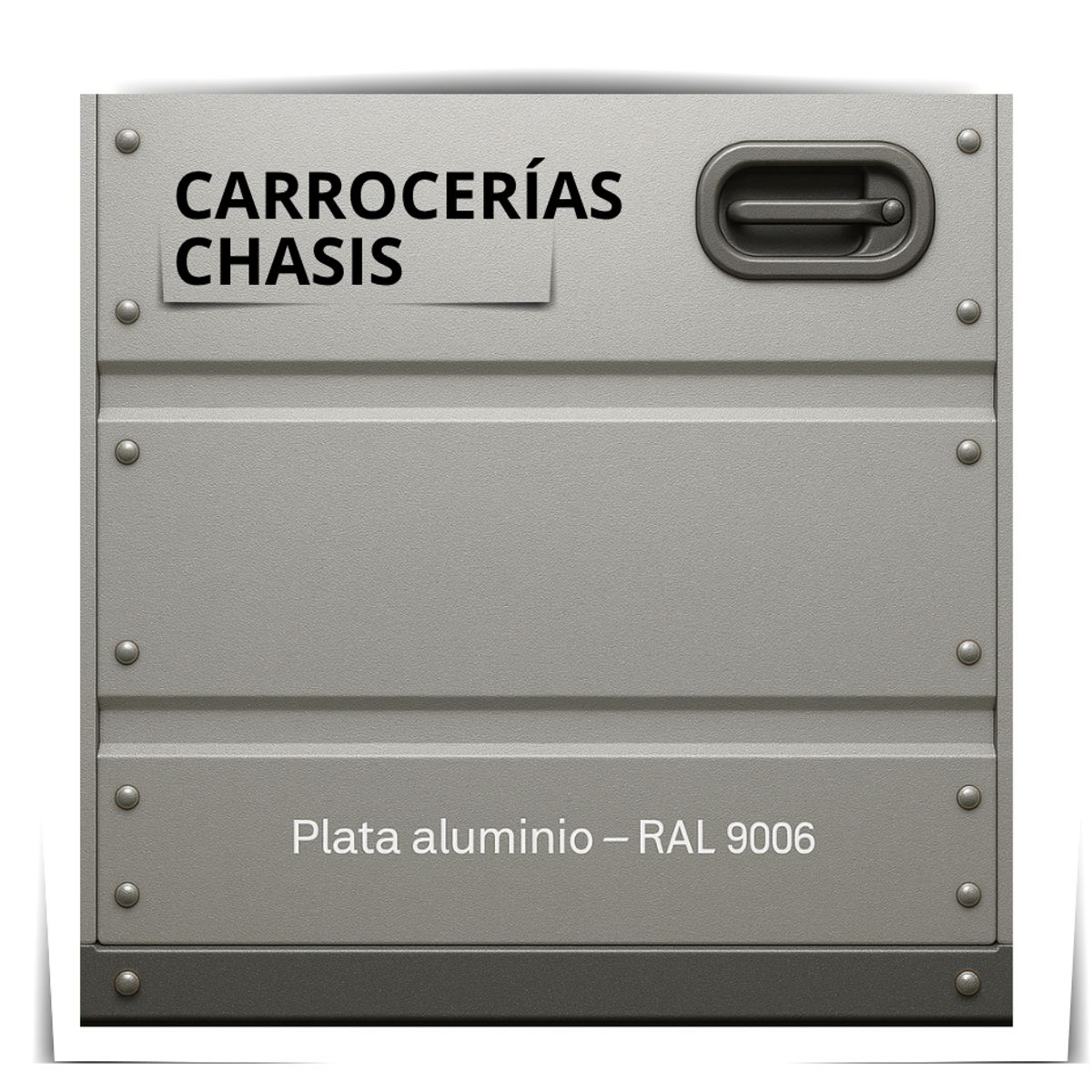 EPOXY - PINTURAS CARROCERIAS CHASIS - PU 2K - 1L PLATA ALUMINIO