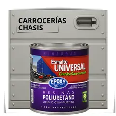 EPOXY - PINTURAS CARROCERIAS CHASIS - PU 2K - 1L GRIS PLATA