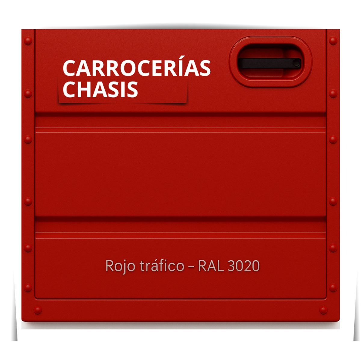 EPOXY - PINTURAS CARROCERIAS CHASIS - PU 2K - 1L ROJO TRÁFICO
