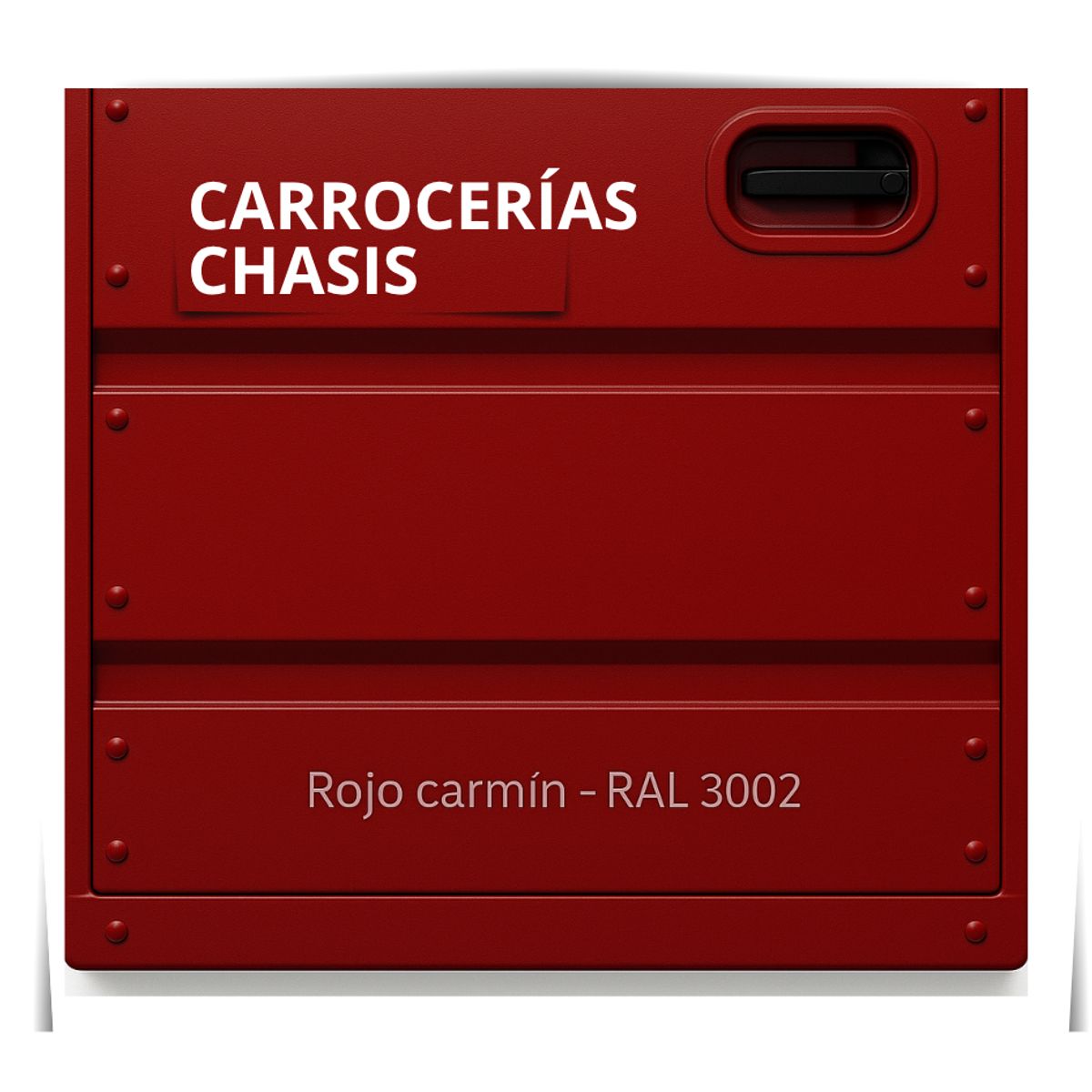 EPOXY - PINTURAS CARROCERIAS CHASIS - PU 2K - 1L ROJO CARMÍN