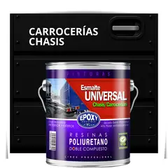 EPOXY - PINTURAS CARROCERIAS CHASIS - PU 2K - 4L NEGRO INTENSO