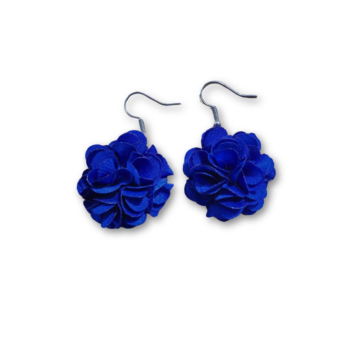 GENERICO - Aros Pendientes Flor Azul Colgante New Collection