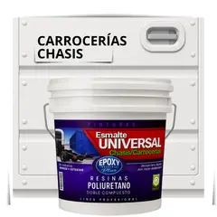 EPOXY - PINTURAS CARROCERIAS CHASIS - PU 2K - TINETA 10L BLANCO PURO