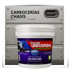 EPOXY - PINTURAS CARROCERIAS CHASIS - PU 2K - TINETA 10L PLATA ALUMINIO
