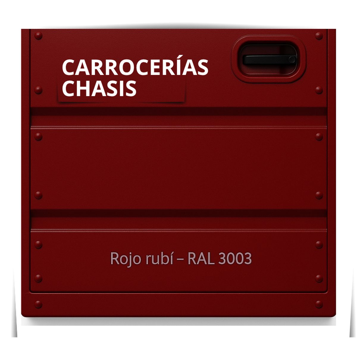 EPOXY - PINTURAS CARROCERIAS CHASIS - PU 2K - TINETA 10L ROJO RUBÍ