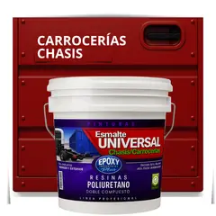 EPOXY - PINTURAS CARROCERIAS CHASIS - PU 2K - TINETA 10L ROJO CARMÍN