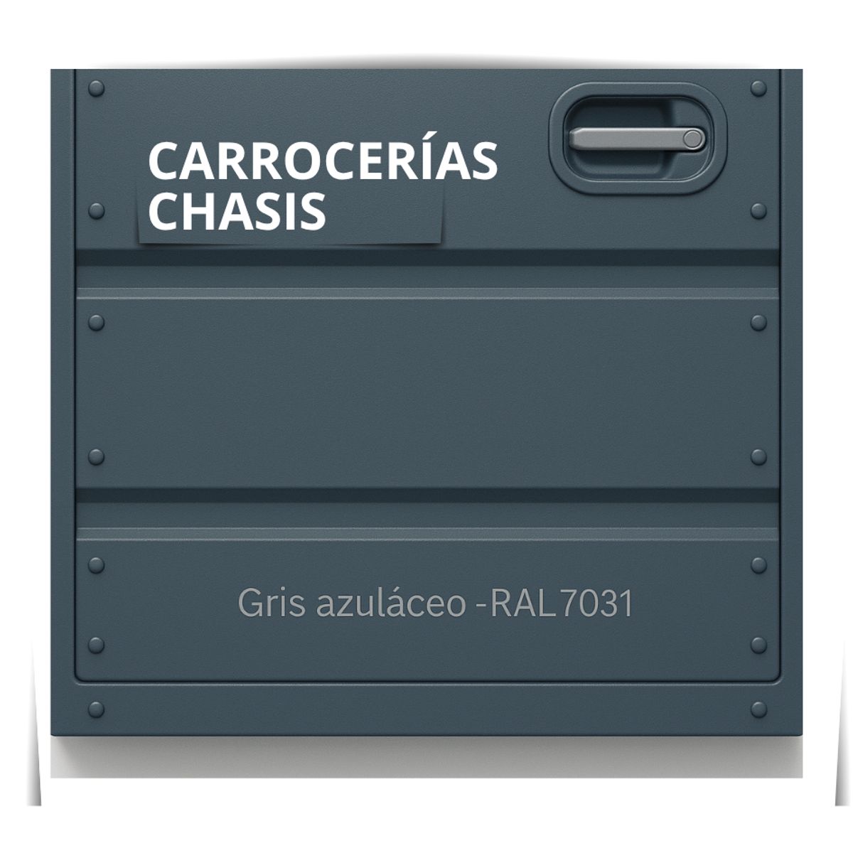 EPOXY - PINTURAS CARROCERIAS CHASIS - PU 2K - TINETA 10L GRIS AZULÁCEO