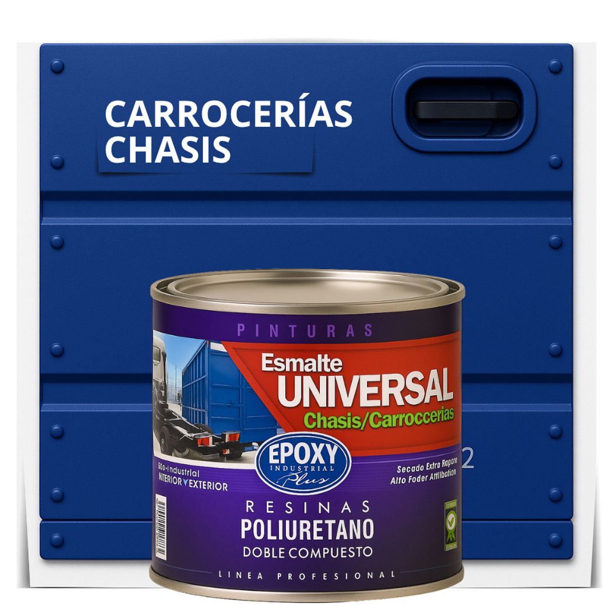 EPOXY - PINTURAS CARROCERIAS CHASIS - PU 2K - 2L AZUL ULTRAMAR