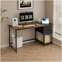 Escritorio Duo Con Cajones Intercambiable 120x60x75cm