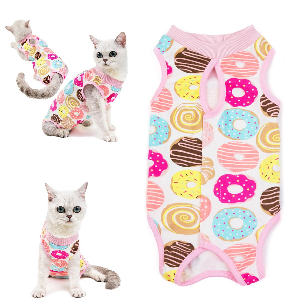 KINDA NICE - Chaleco Postoperatorio Para Mascotas - Suave Y Transpirable L